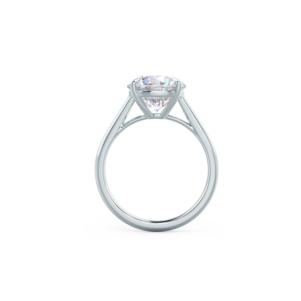 1.50 CT Round Brilliant Cut Moissanite Solitaire Engagement Ring