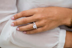 3.0 CT Round Cut Moissanite Solitaire Engagement Ring
