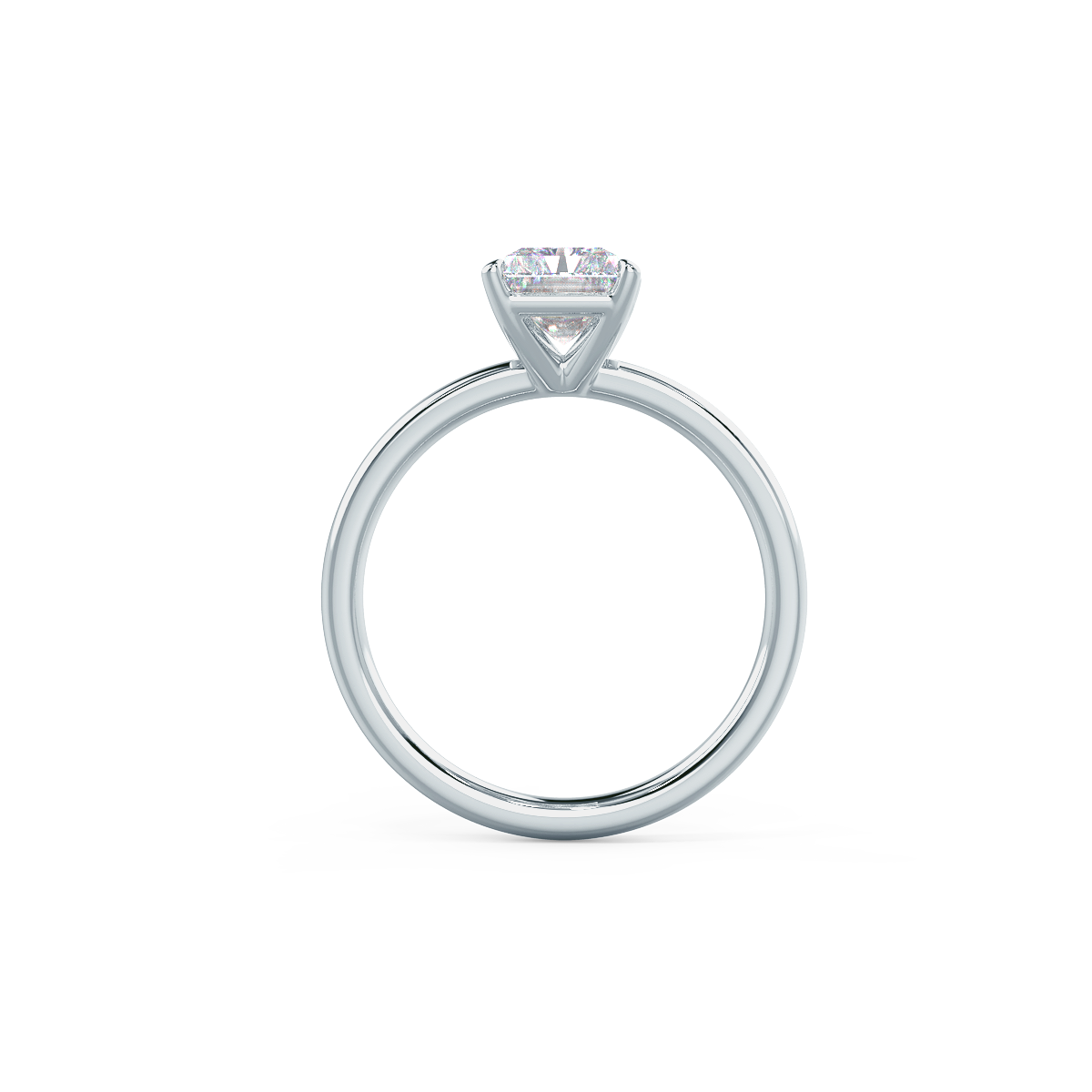 3.0 CT Radiant Cut Moissanite Solitaire Engagement Ring