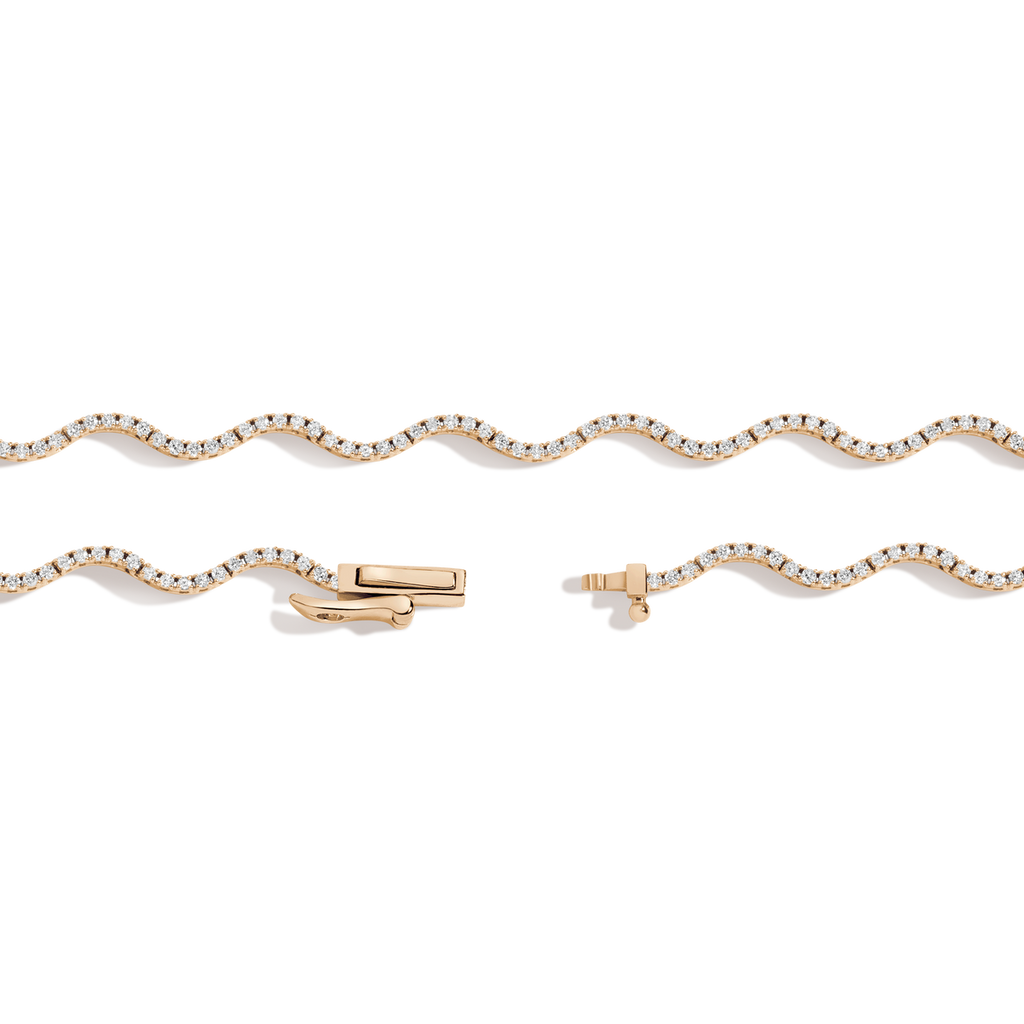 Round Cut Moissanite Diamond Tennis Necklace