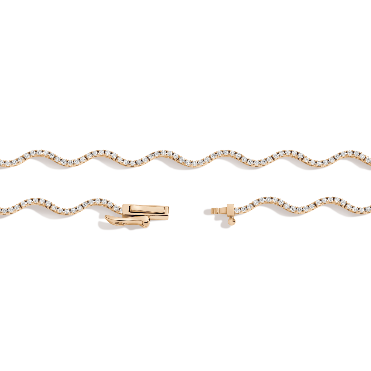 Round Cut Moissanite Diamond Tennis Necklace