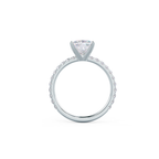 2.0 CT Radiant Moissanite Pave Setting Engagement Ring