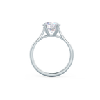 2.0 CT Round Cut Moissanite Solitaire Engagement Ring