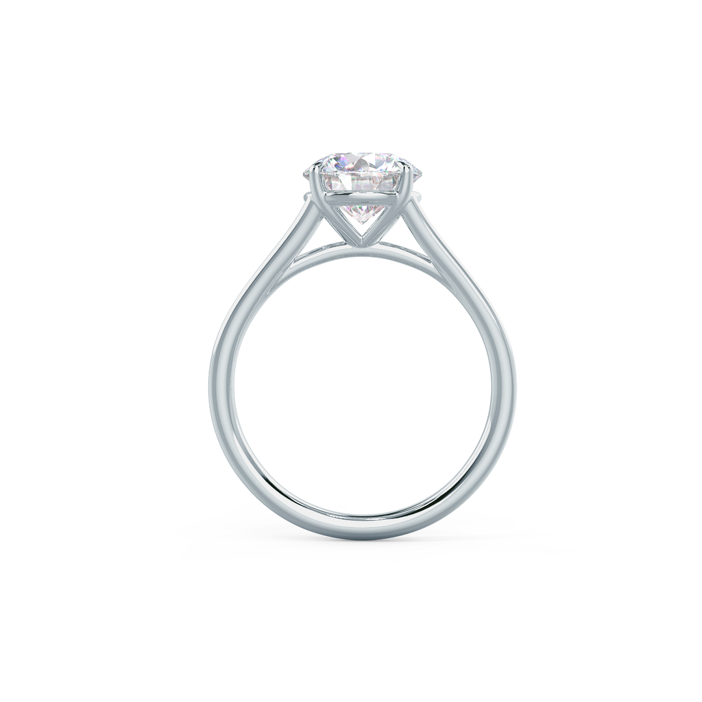 1.50 CT Round Moissanite Solitaire Style Engagement Ring