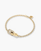 BRIGGS Gold Charm Bracelet with 0.45ct Diamonds