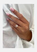 2.0 CT Round Brilliant Cut Moissanite Solitaire Engagement Ring