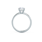 2.0 CT Asscher Cut Moissanite Solitaire Engagement Ring