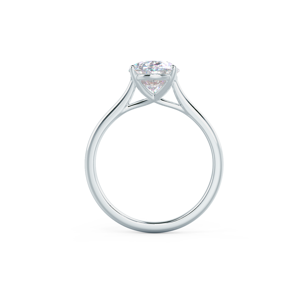 2.50 CT Oval Moissanite Solitaire Engagement Ring