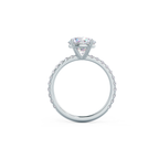 1.50 CT Round Cut Moissanite Pave Setting Engagement Ring