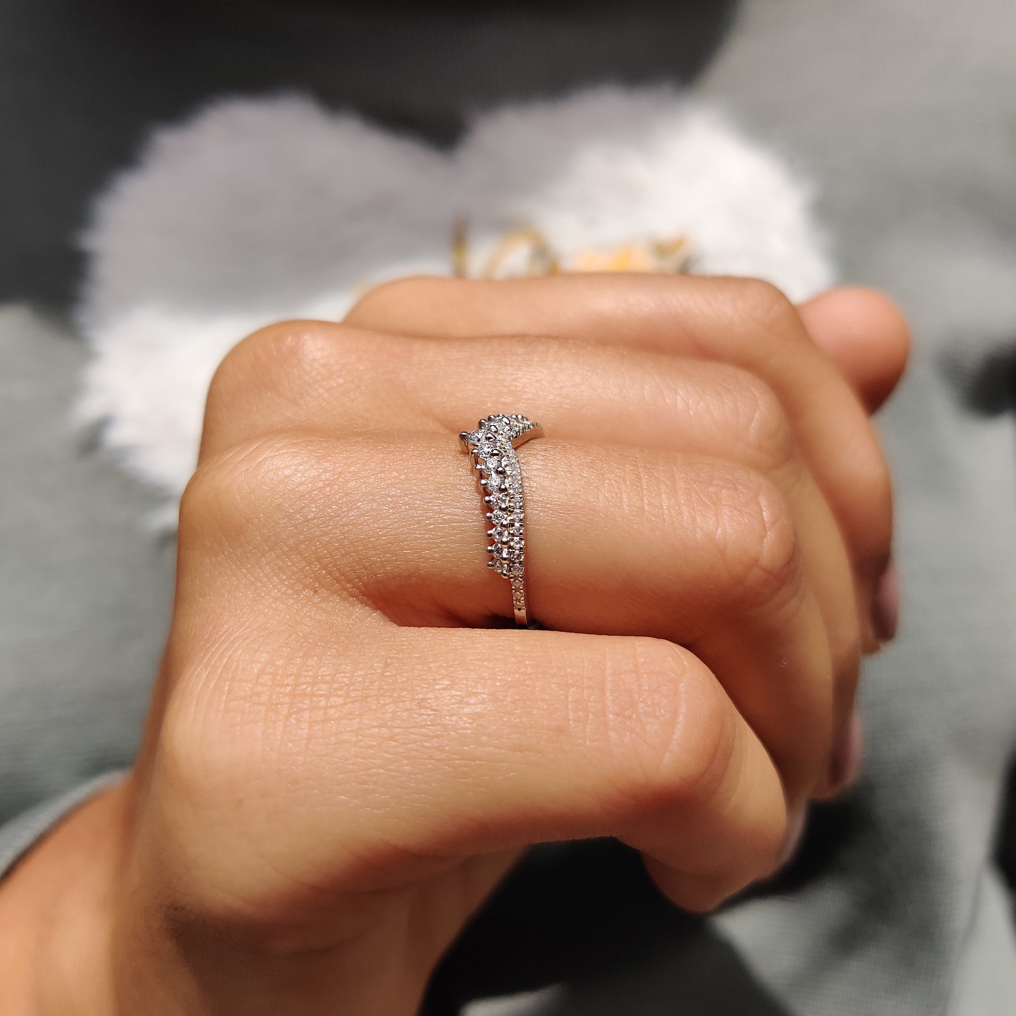 Round Diamond Eternity Band - Half Eternity
