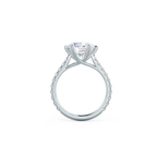 2.25 CT Round Moissanite Solitaire Setting Engagement Ring