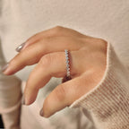 Shared Prong Eternity Round Diamond Wedding Band