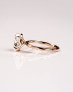5.0 CT Oval Cut Moissanite Solitaire Engagement Ring