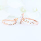 1.50CT Pear Cut Moissanite Halo Bridal Ring Set