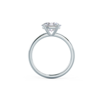 2.0 CT East-West Oval Cut Moissanite Solitaire Engagement Ring