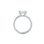 1.75 CT East-West Emerald Cut Moissanite Solitaire Engagement Ring