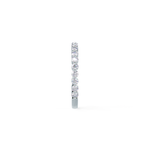 1.0 TCW Round Brilliant Cut 3/4 Eternity Moissanite Wedding Band