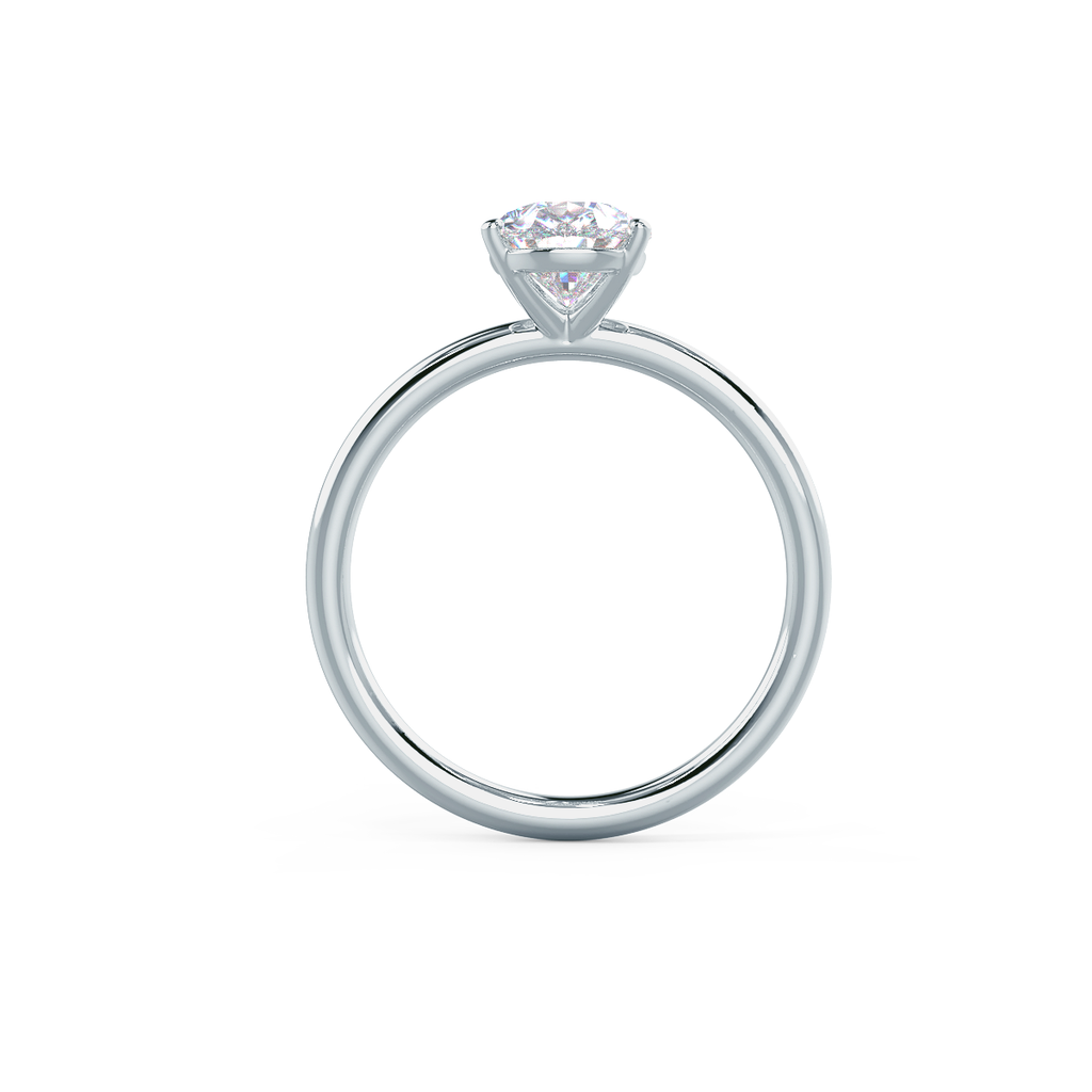 2.0 CT Pear Cut Moissanite Solitaire Engagement Ring