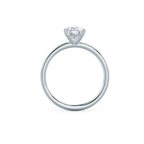 2.0 CT Pear Cut Moissanite Solitaire Engagement Ring