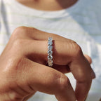Shared Prong Wedding Band In Full Eternity