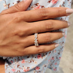 Oval, Pear, Heart, and Emerald Moissanite Multi Shape Eternity Band