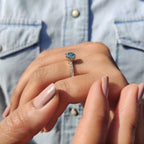 Round Cut Engagement Ring With Round Cut Pave Style