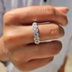 Half Eternity Bezel Set Diamond Band