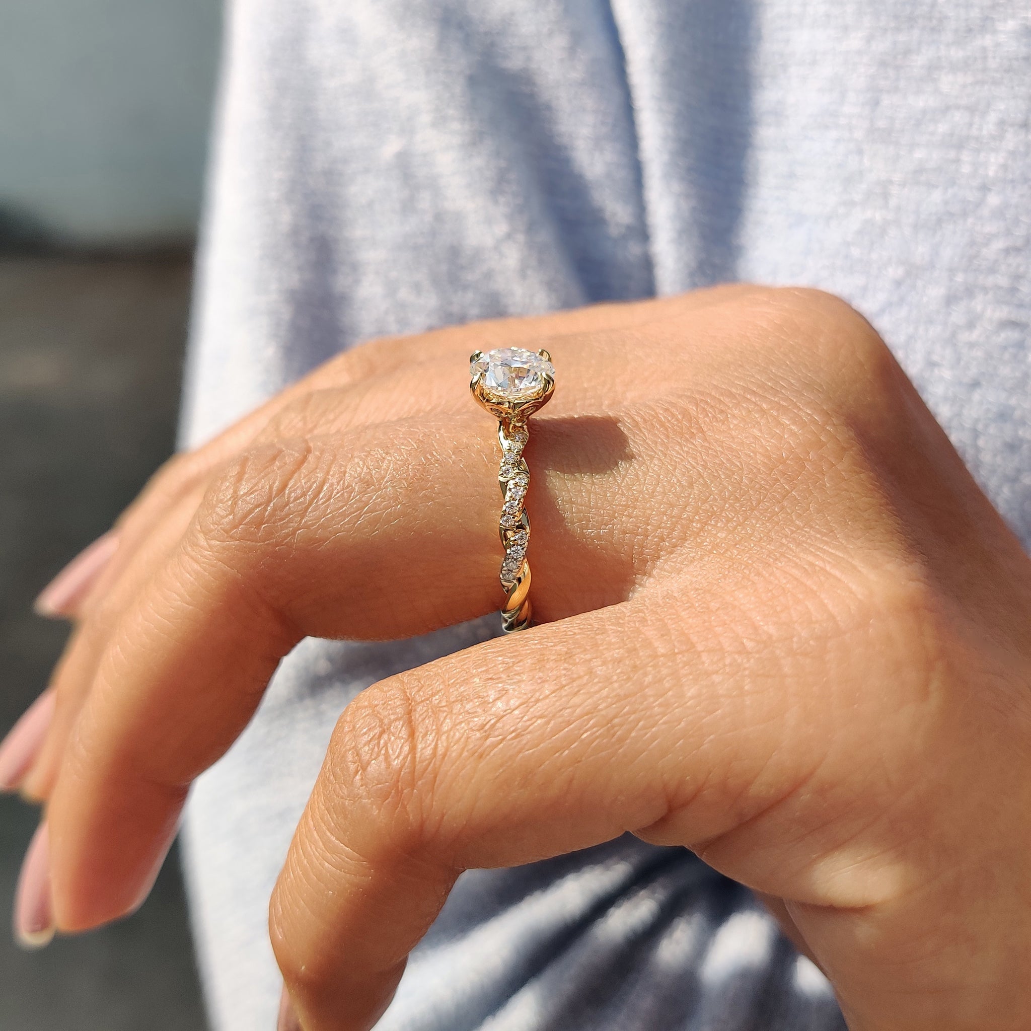 Twisted Engagement Ring