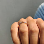Moissanite Eternity Band With Filigree Detailing
