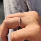 Half Eternity Wedding Band - Round Diamonds