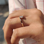 Bypass Ring With Solitaire Style