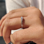 3 Stone Diamond Ring With Round Cut