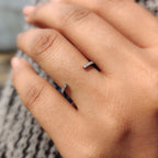 Round Diamond Band with Open Gap Design
