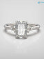 2ct radiant cut lab grown diamond Solitaire Engagement Rings DisneyValley