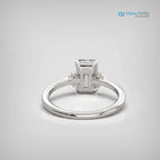 2ct radiant cut lab grown diamond Solitaire Engagement Rings DisneyValley
