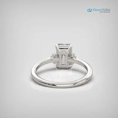 2ct radiant cut lab grown diamond Solitaire Engagement Rings DisneyValley