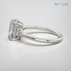 2ct radiant cut lab grown diamond Solitaire Engagement Rings DisneyValley