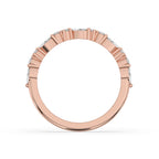 Marquise Diamond Wedding Band - Half Eternity
