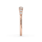 Rose Gold Wedding Band – Round Diamond