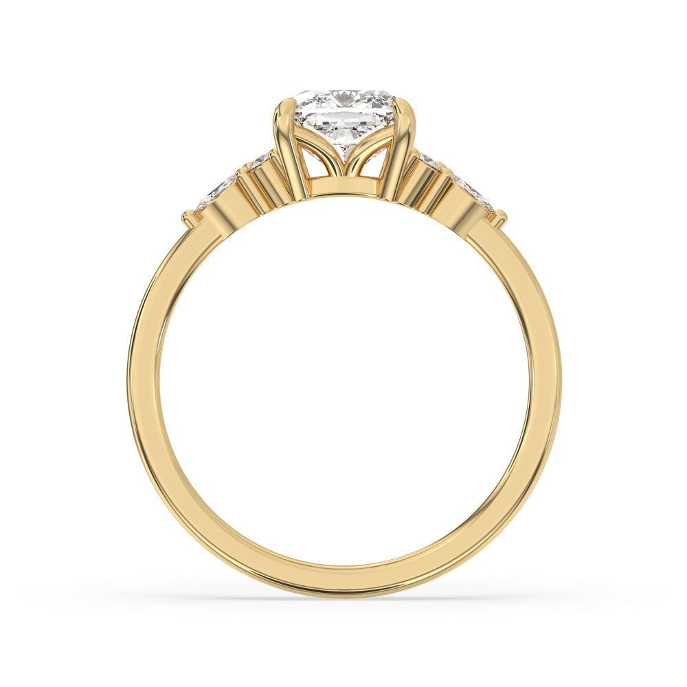 Cushion Cut Engagement Ring Imagen secundaria del producto