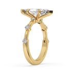 Marquise Diamond Engagement Ring with Claw Prong Setting
