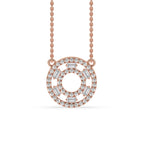 Baguette Cut Diamond Rose Gold Pendant - Classic Charm