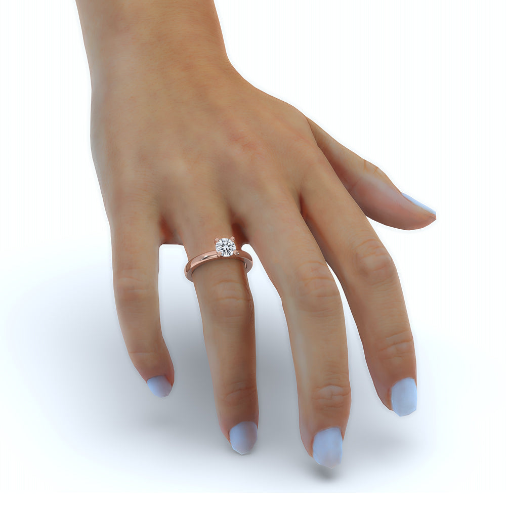 Round Solitaire Diamond Ring