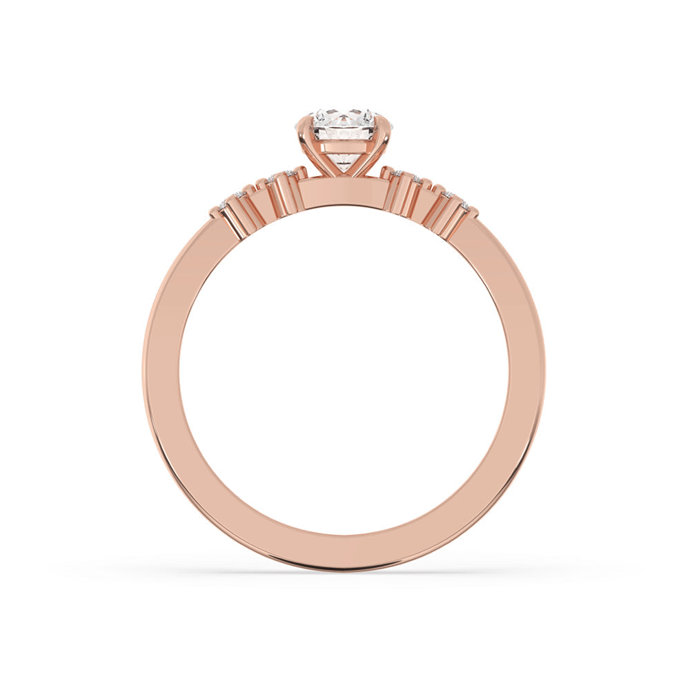 5 Stone Diamond Ring - Round Lab Grown Diamond