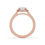 2 Carat Round Cut Diamond Ring in Cathedral Setting