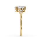Teardrop Diamond Engagement Ring in Prong Setting Style