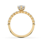 Beautiful Pear Shaped Engagement Ring in Yellow Gold Setting