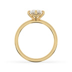 2 Carat Oval Diamond Ring in Classic Claw Prong