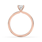 Cushion Diamond Solitaire Engagement Ring In Rose Gold