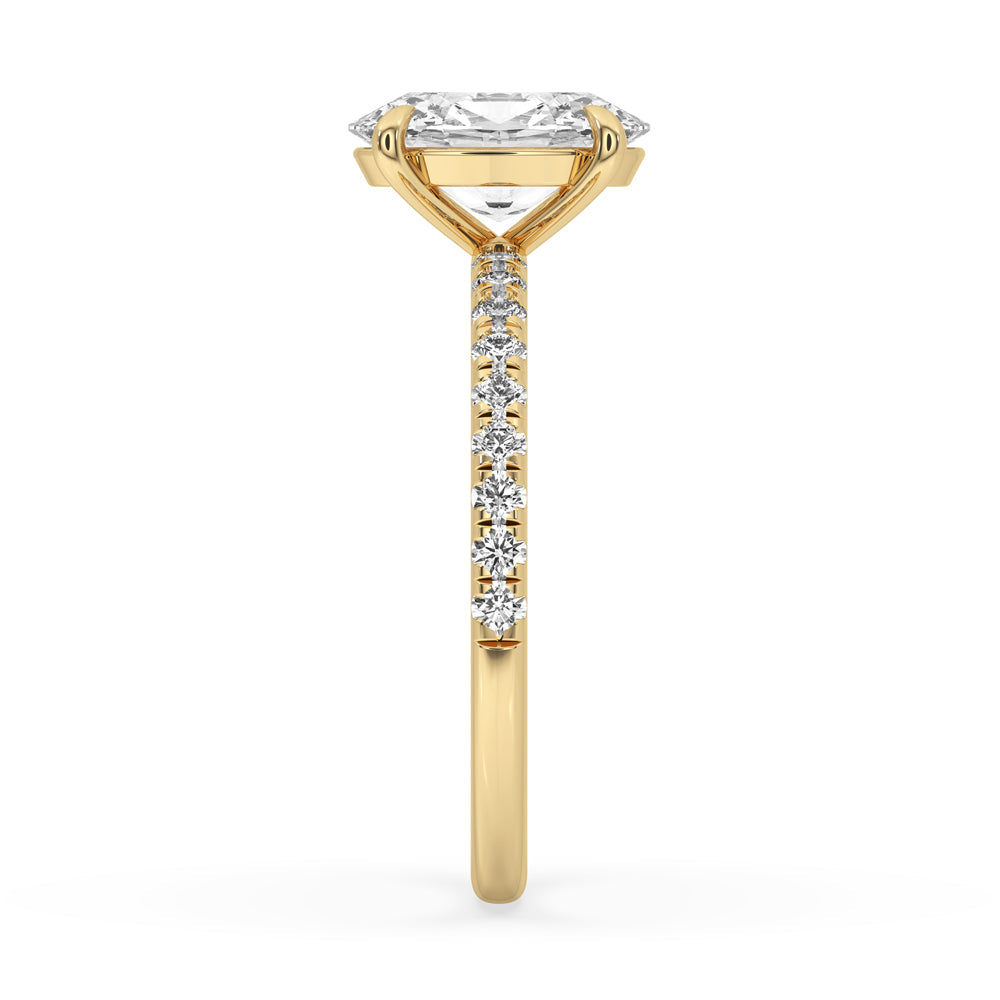 Oval Cut Diamond Ring With Elegant Claw Prong Setting Secondary image